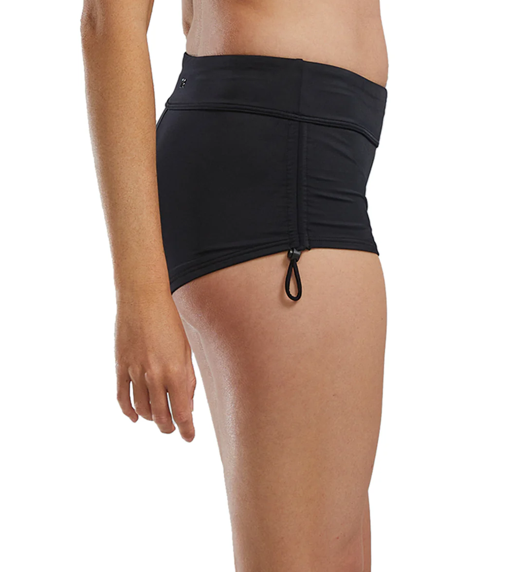 TYR Active Women's Solid Della Boyshort Swim Short Side Toggle - Image 7