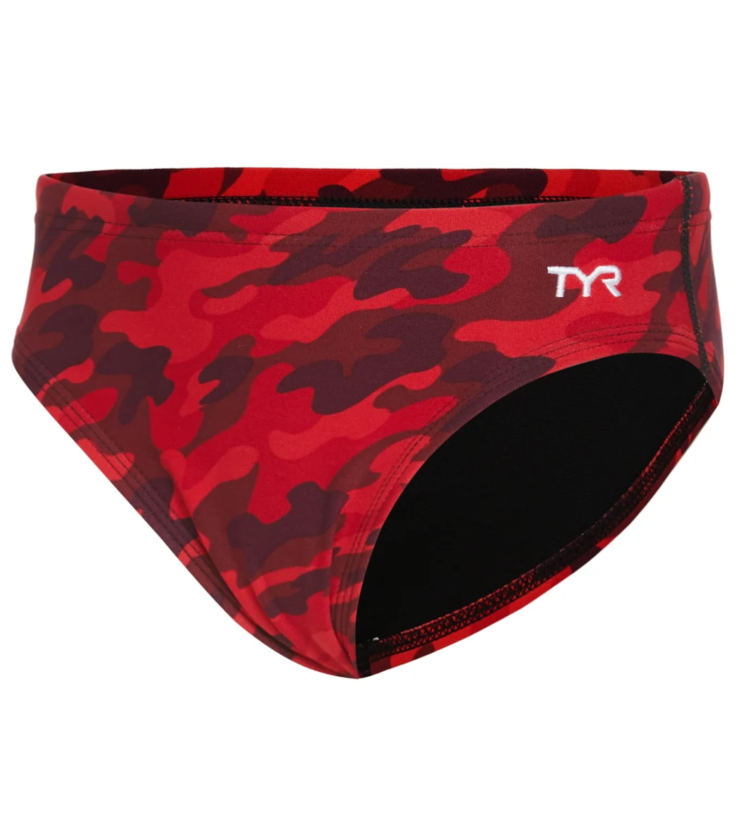 TYR Boys' Camo Racer Brief Swimsuit - Image 9