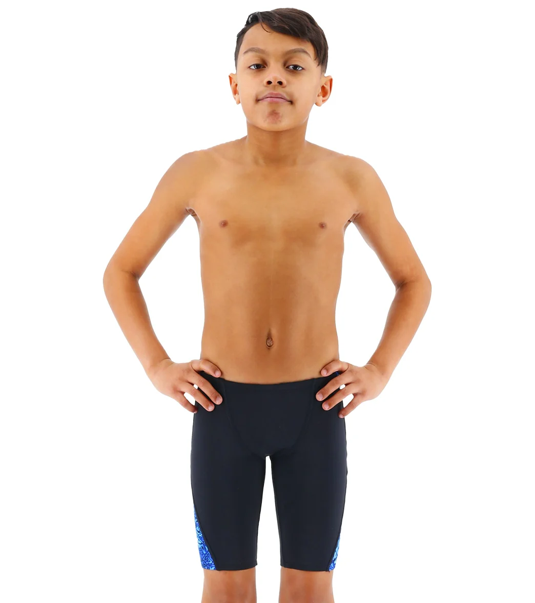 TYR Boys' Nebulous Blade Splice Jammer Swimsuit - Image 18
