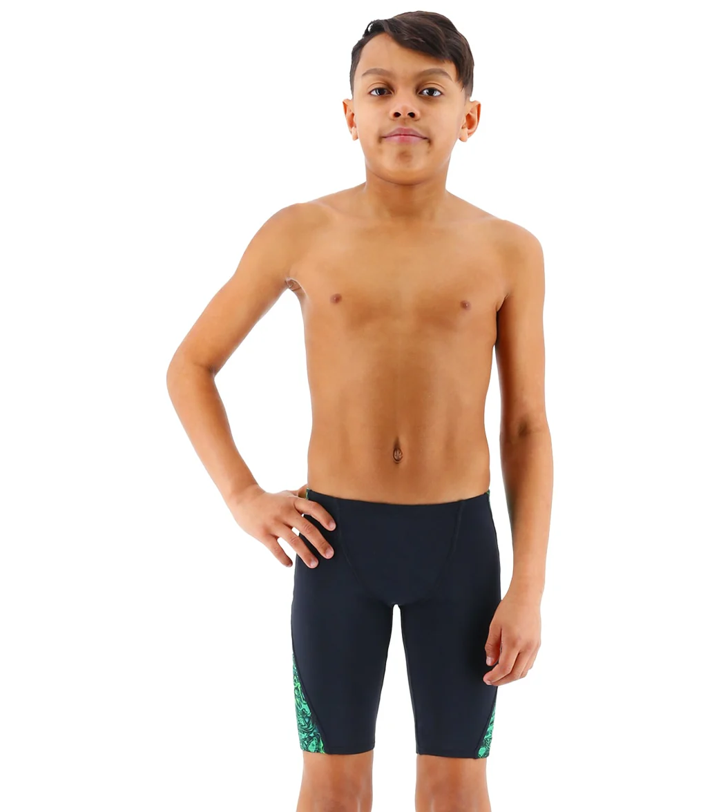 TYR Boys' Nebulous Blade Splice Jammer Swimsuit - Image 25