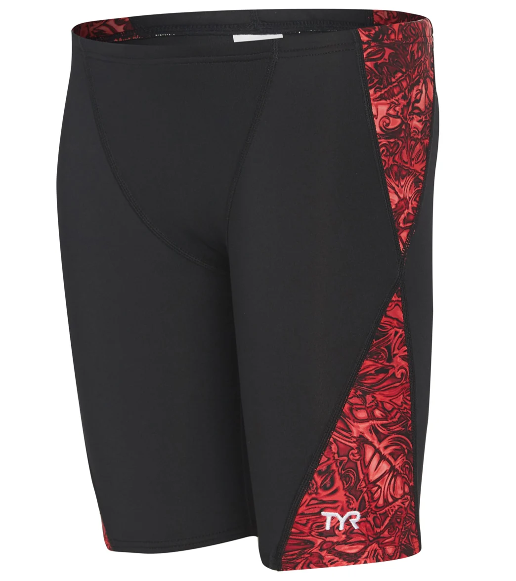 TYR Boys' Nebulous Blade Splice Jammer Swimsuit - Image 8
