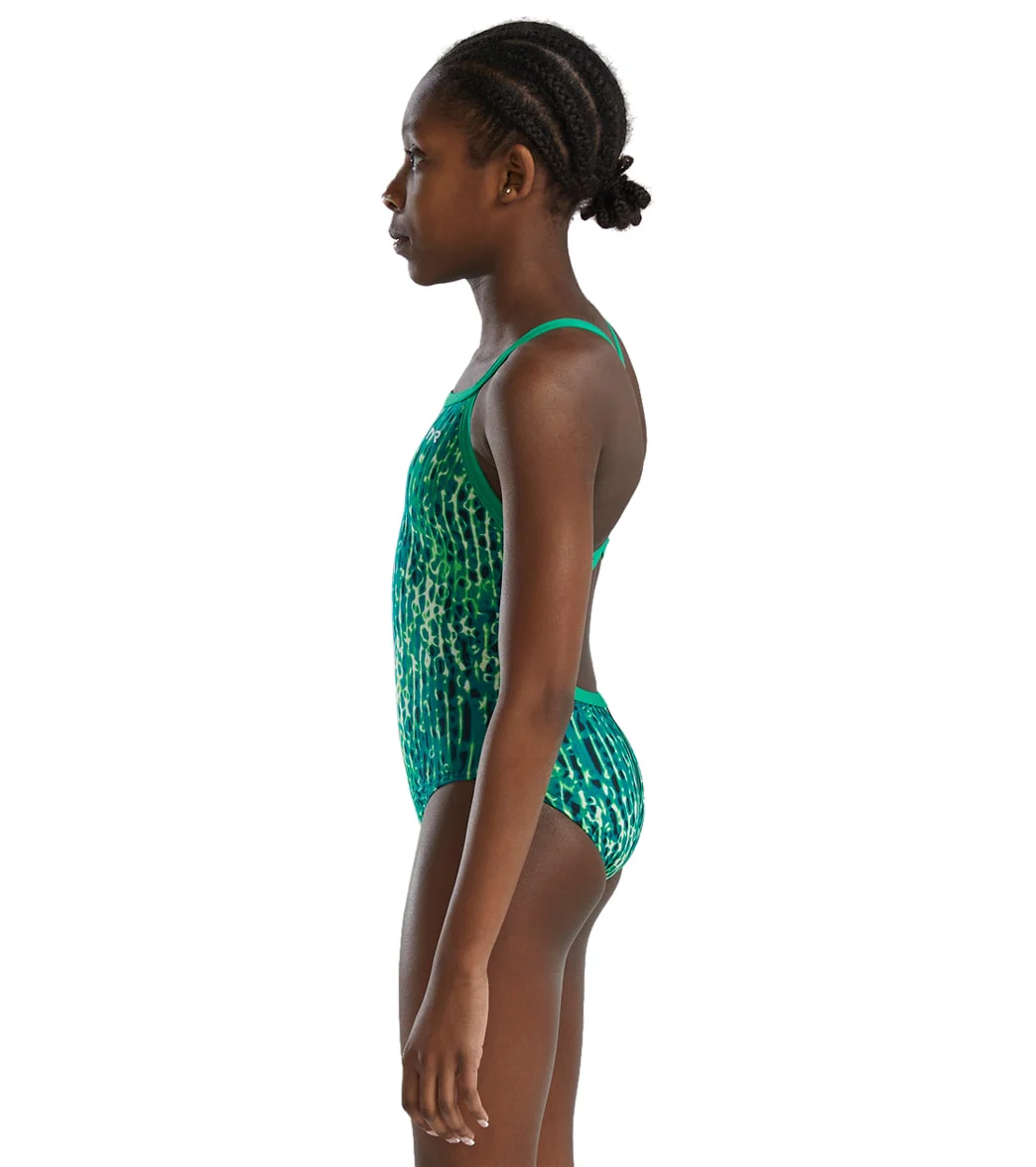 TYR Girls' Atolla Diamondfit One Piece Swimsuit - Image 4