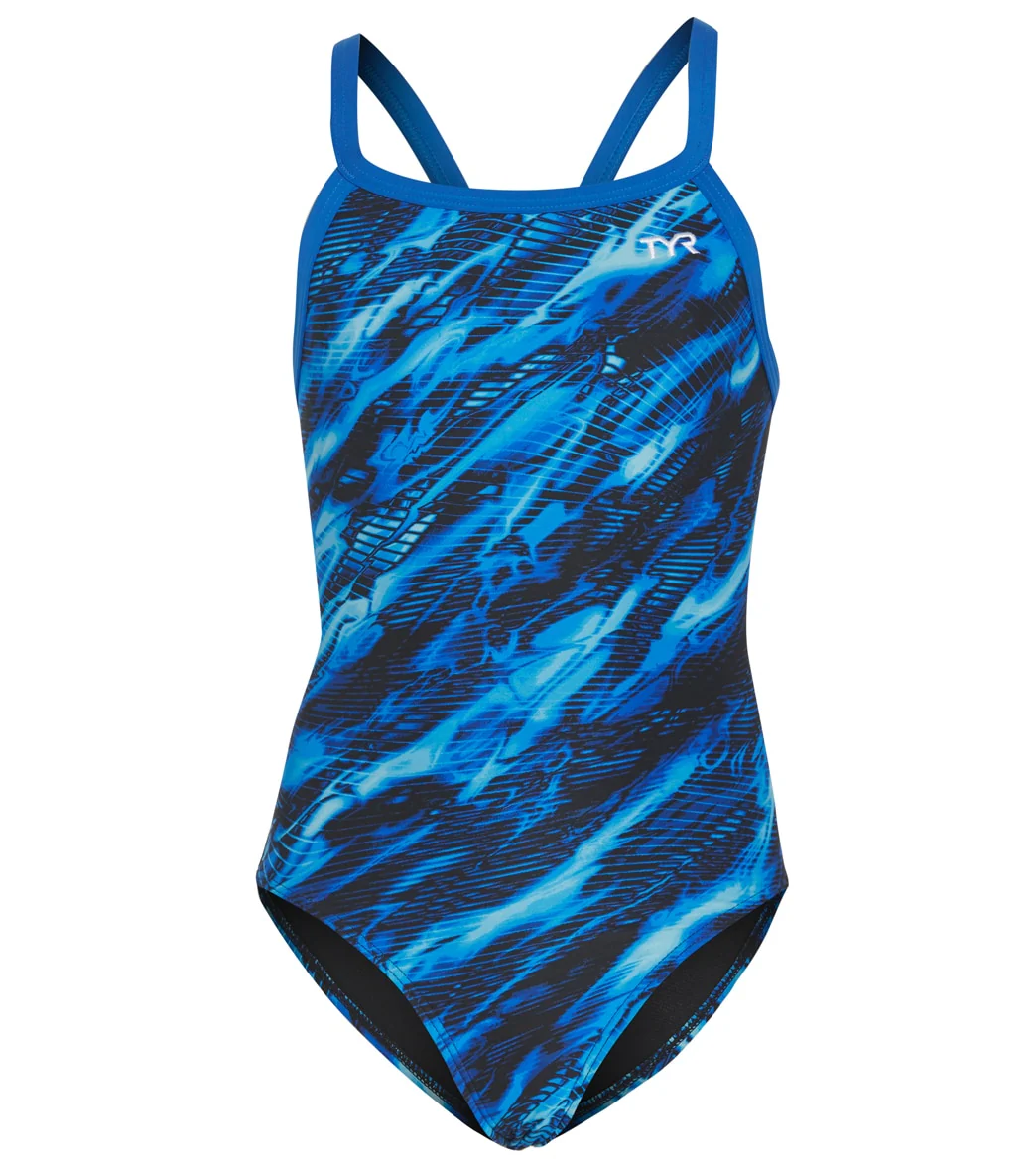 TYR Girls' Cadence Diamondfit One Piece Swimsuit - Image 15