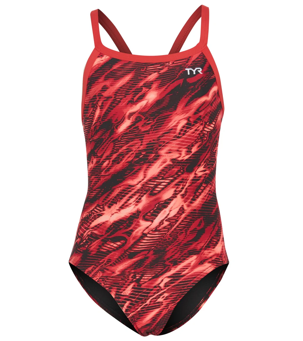 TYR Girls' Cadence Diamondfit One Piece Swimsuit - Image 9