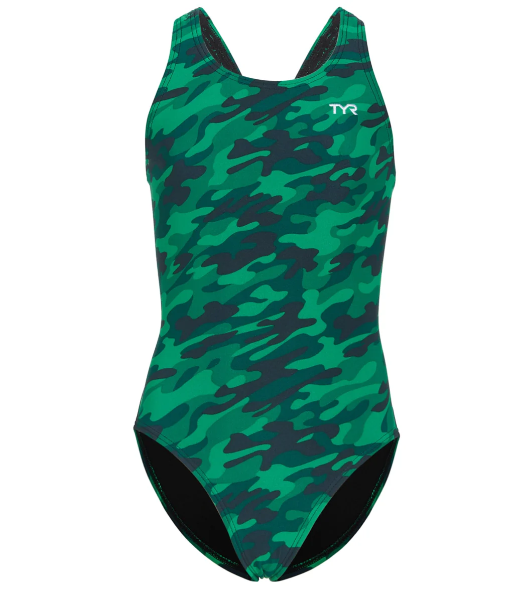 TYR Girls' Camo Maxfit One Piece Swimsuit - Image 16