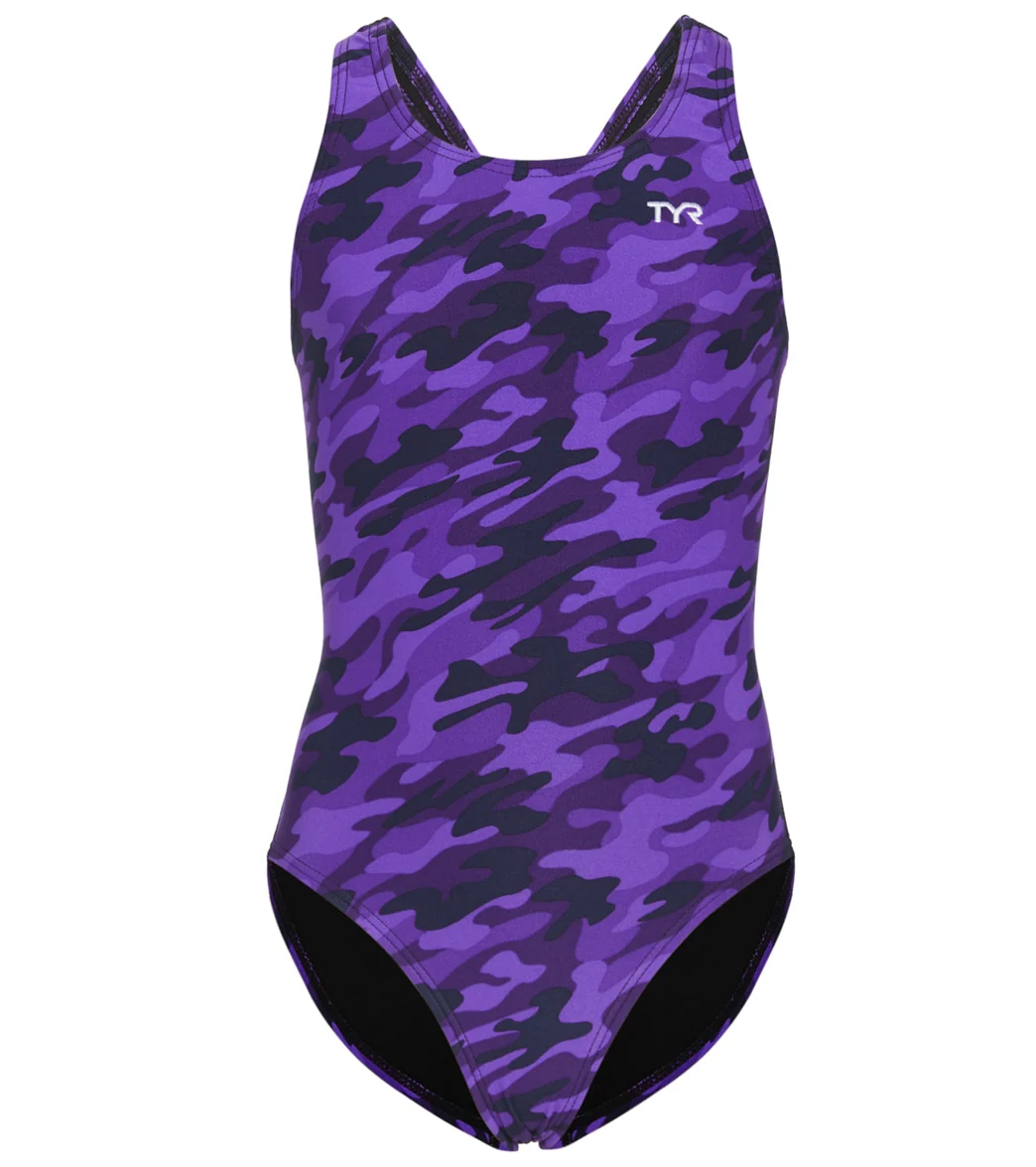 TYR Girls' Camo Maxfit One Piece Swimsuit - Image 4