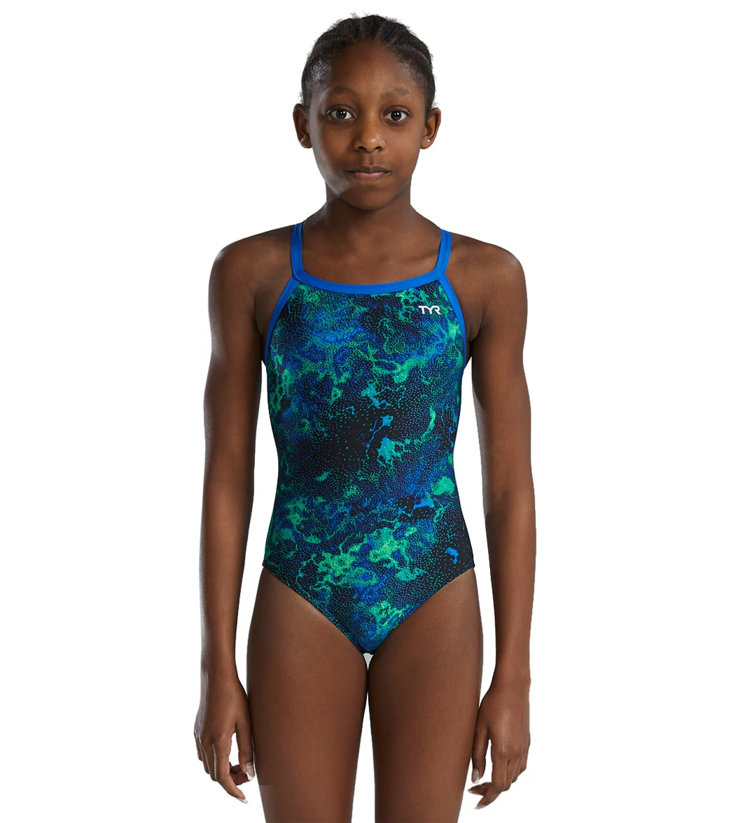 TYR Girls' Diploria Diamondfit One Piece Swimsuit - Image 7