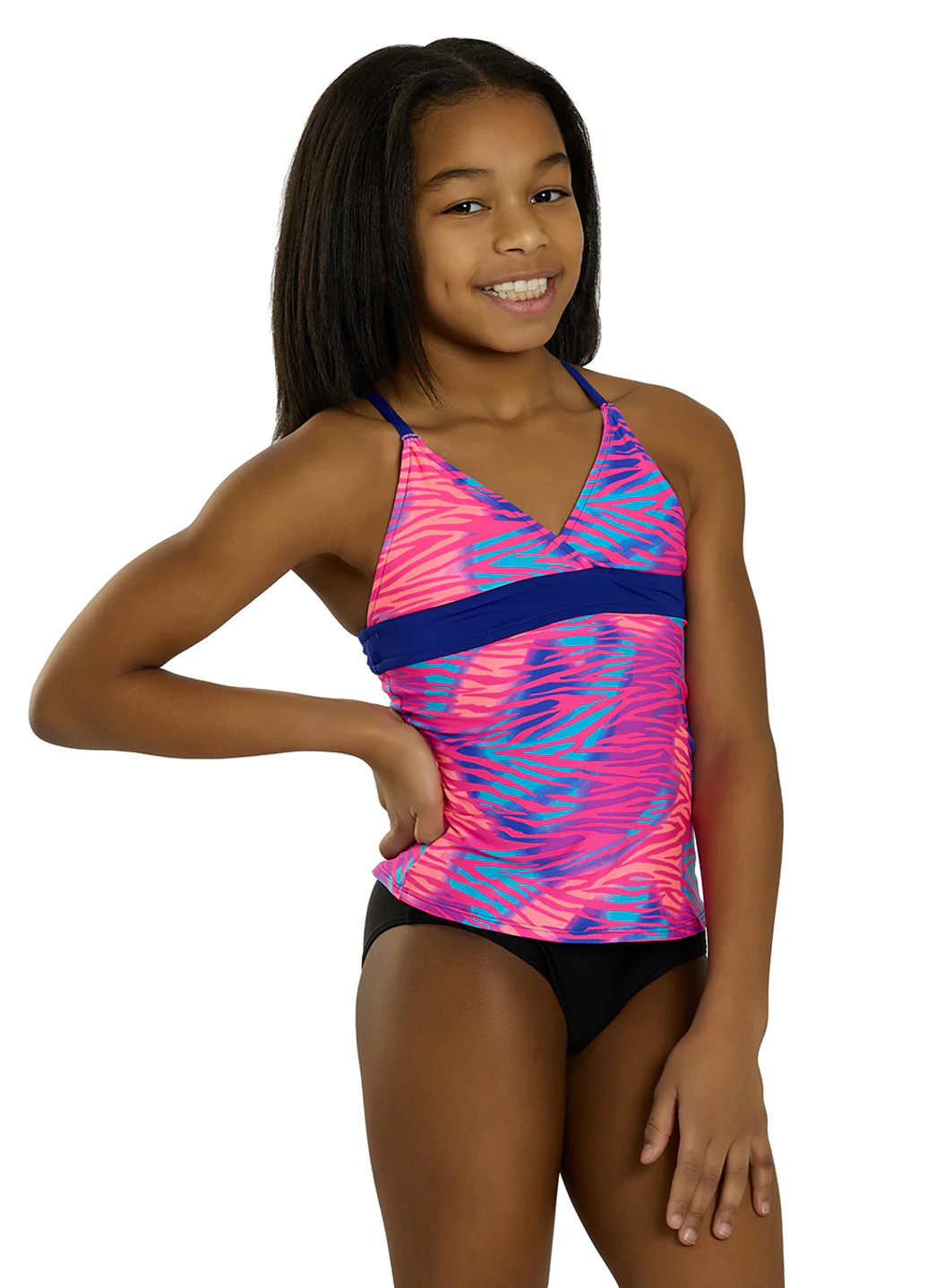 TYR Girls' Dreamland Claire Tankini Top (Little Kid, Big Kid) - Image 3