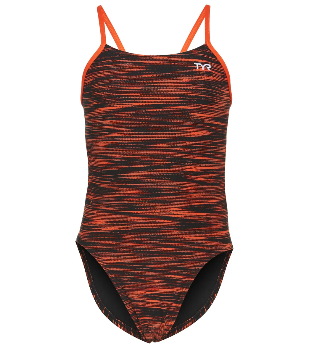 TYR Girls' Fizzy Cutoutfit One Piece Swimsuit - Image 31