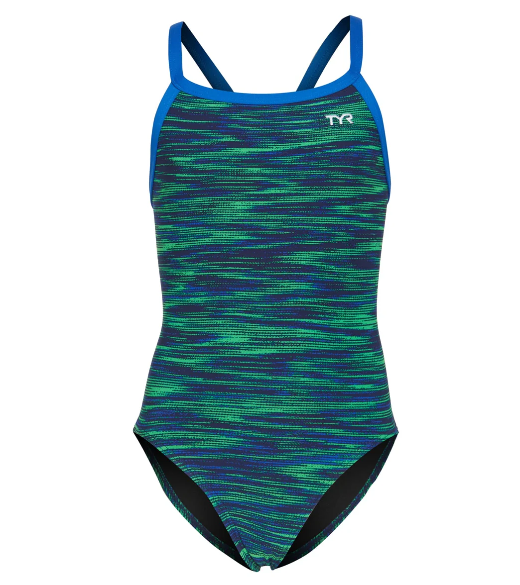 TYR Girls' Fizzy Diamondfit One Piece Swimsuit - Image 4