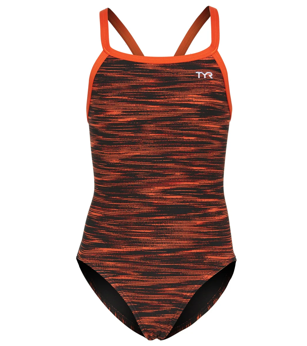TYR Girls' Fizzy Diamondfit One Piece Swimsuit - Image 8