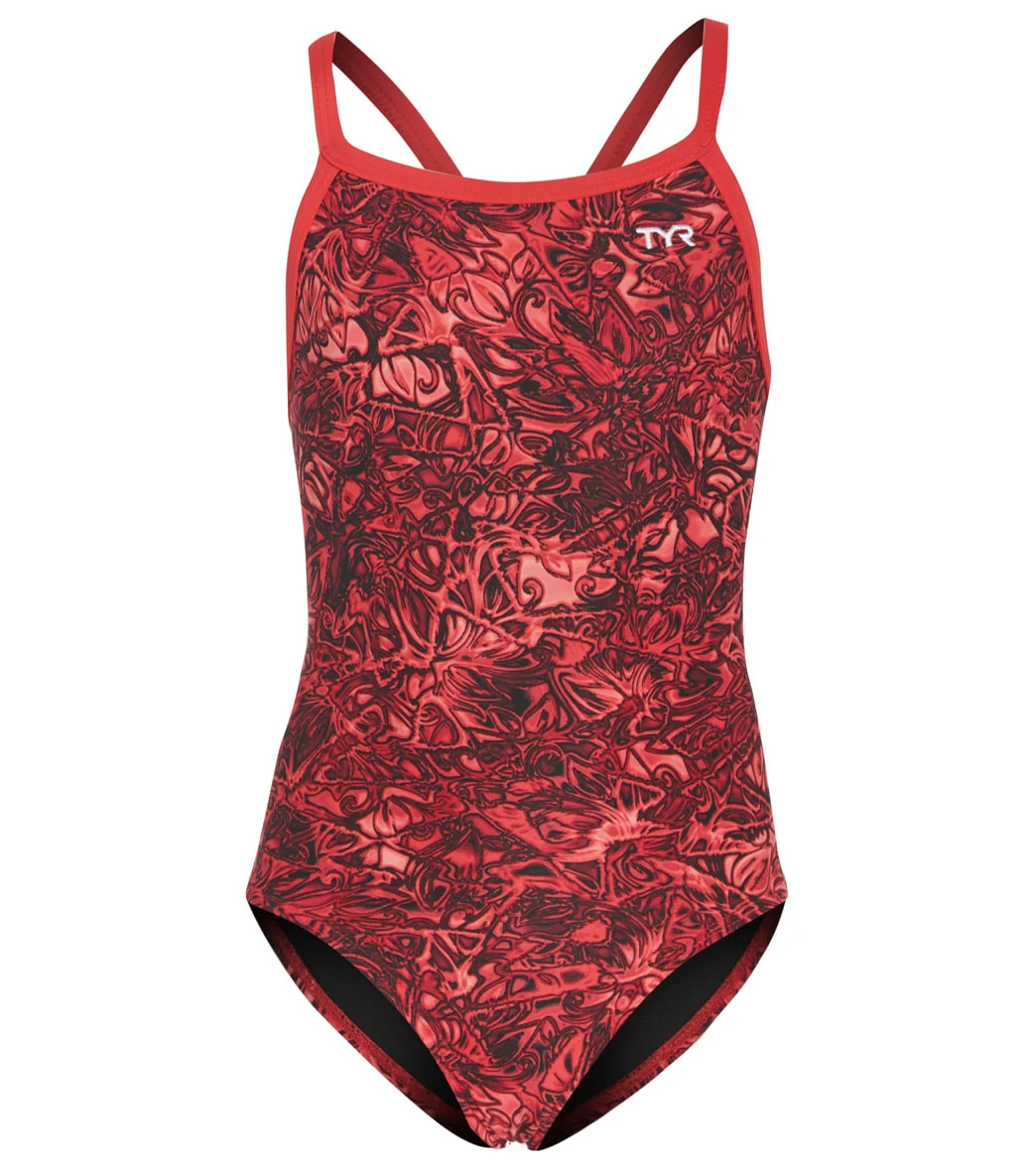 TYR Girls' Nebulous Diamondfit One Piece Swimsuit - Image 12