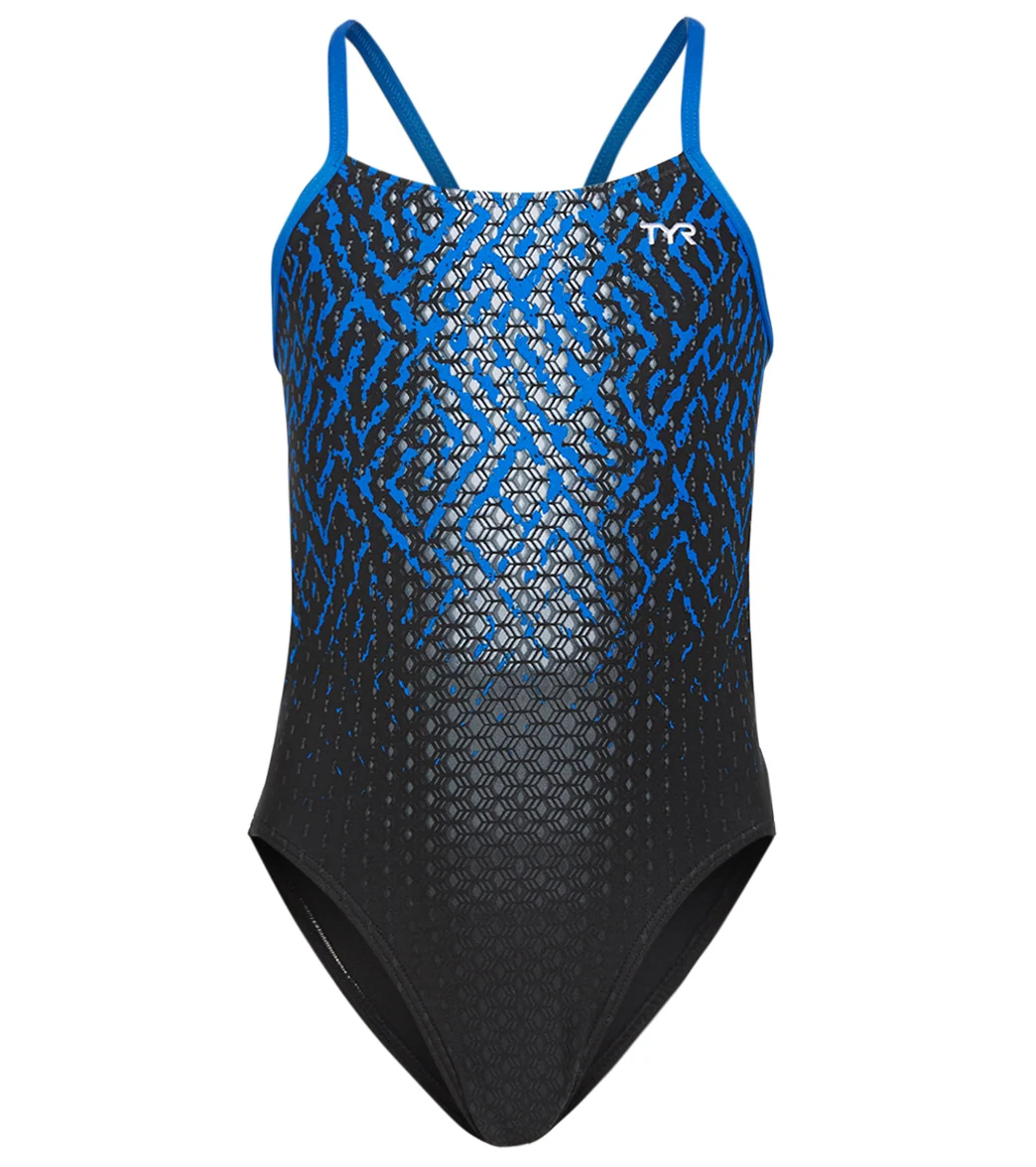 TYR Girls' Odyssey Cutoutfit One Piece Swimsuit - Image 13