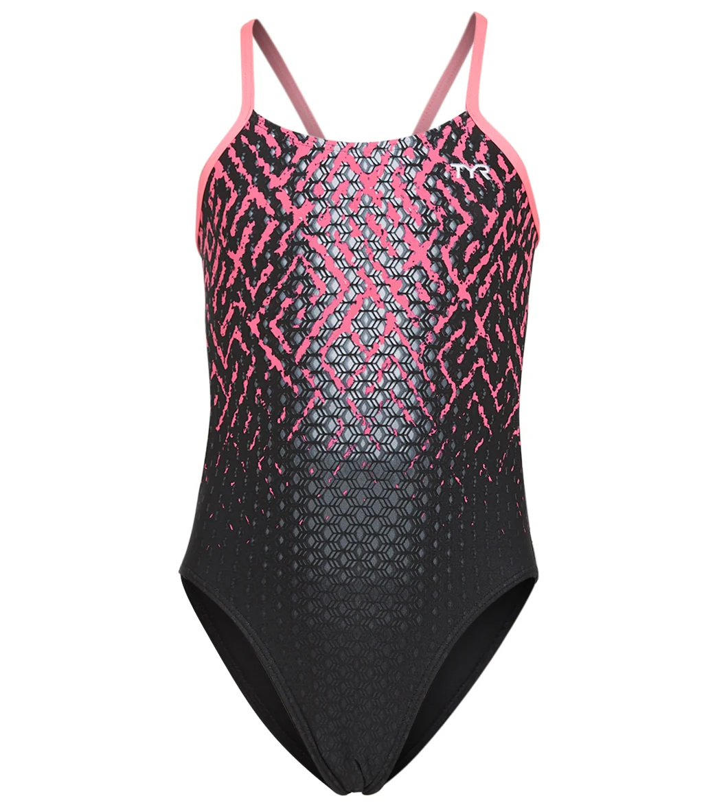 TYR Girls' Odyssey Cutoutfit One Piece Swimsuit - Image 8