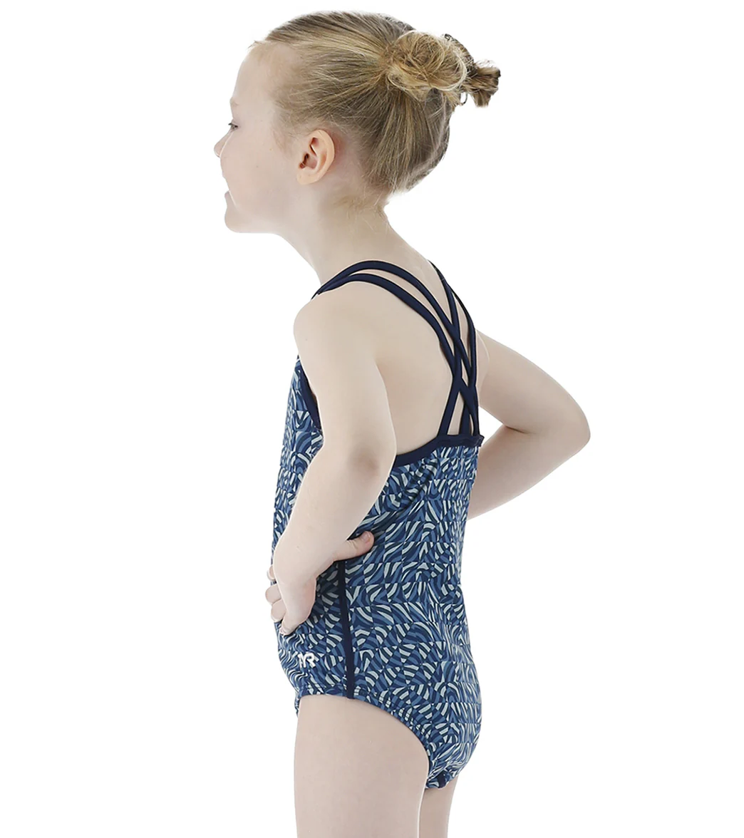 TYR Girls' Razzle Oliviafit One Piece Swimsuit (Toddler, Little Kid, Big Kid) - Image 4