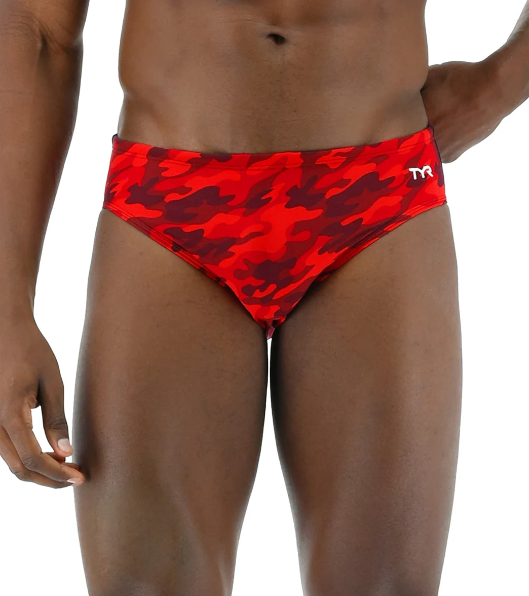 TYR Men's Camo Racer Brief Swimsuit - Image 11