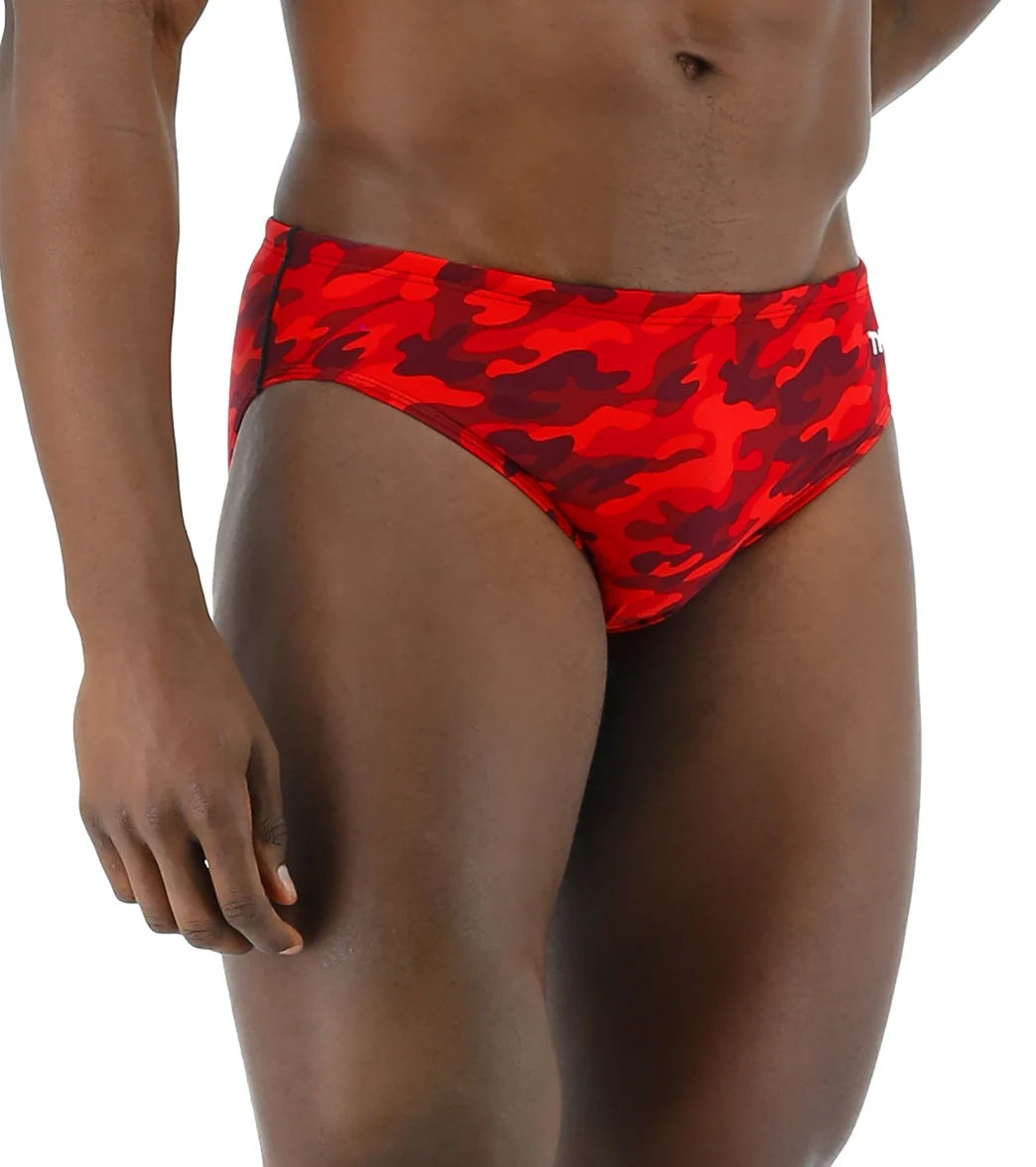 TYR Men's Camo Racer Brief Swimsuit - Image 12