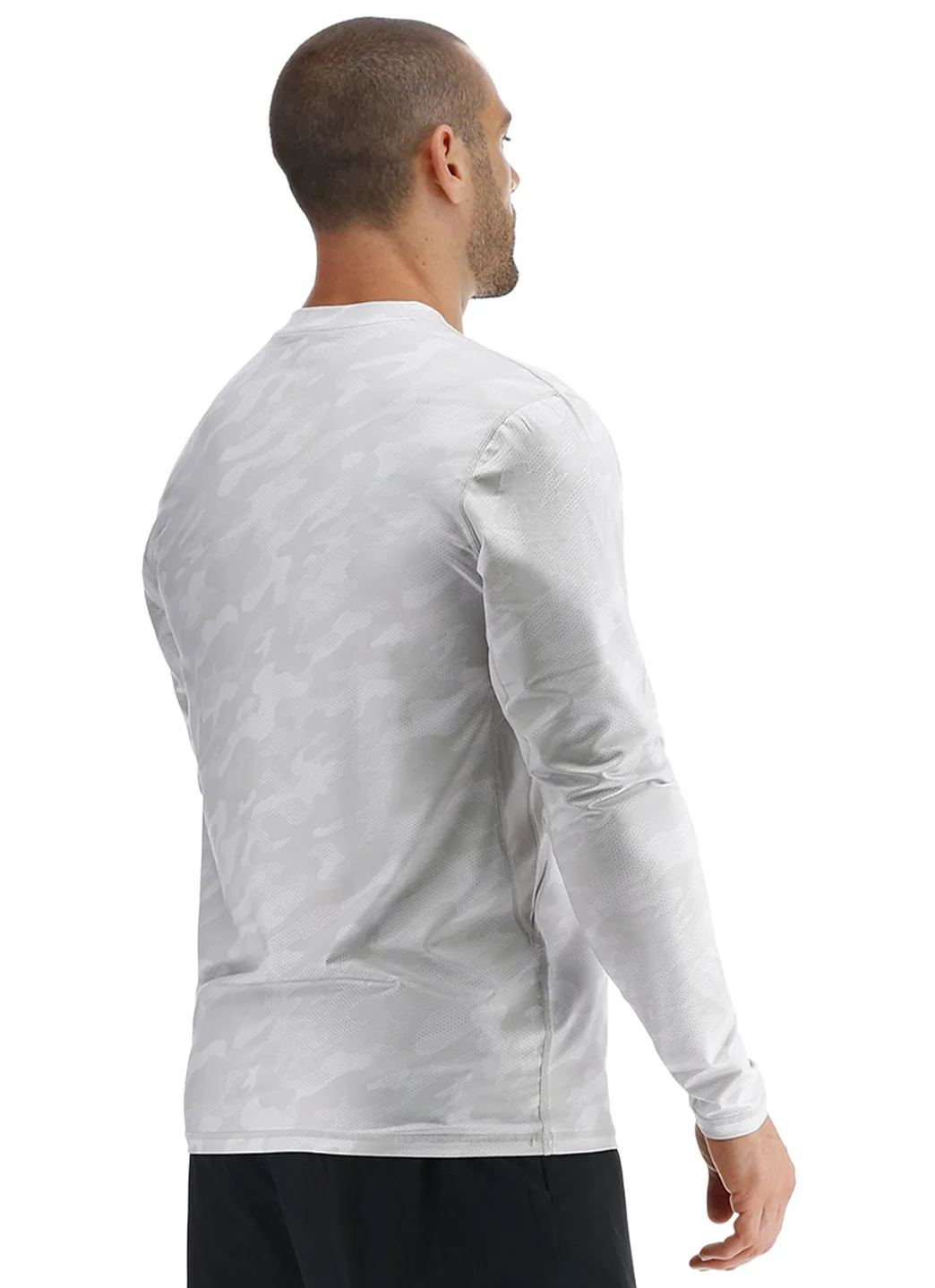 TYR Men's Camohex SunDefense Long Sleeve Vented UPF 50+ Swim Shirt - Image 4