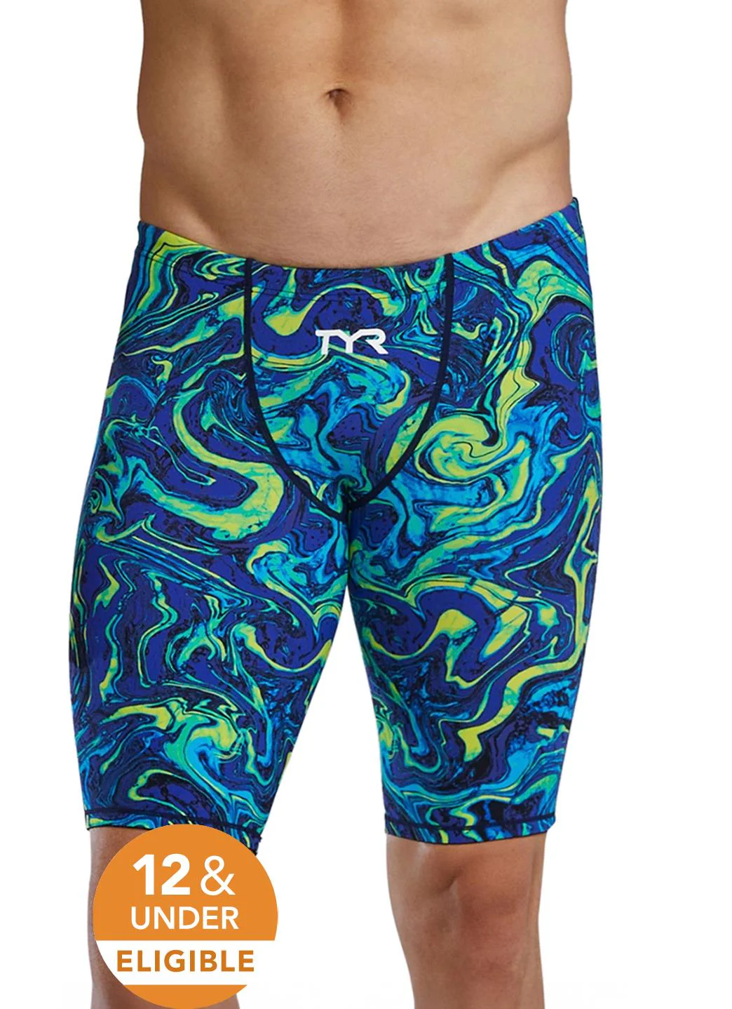 TYR Men's Hyperblitz Thresher Jammer Tech Suit Swimsuit - Image 21
