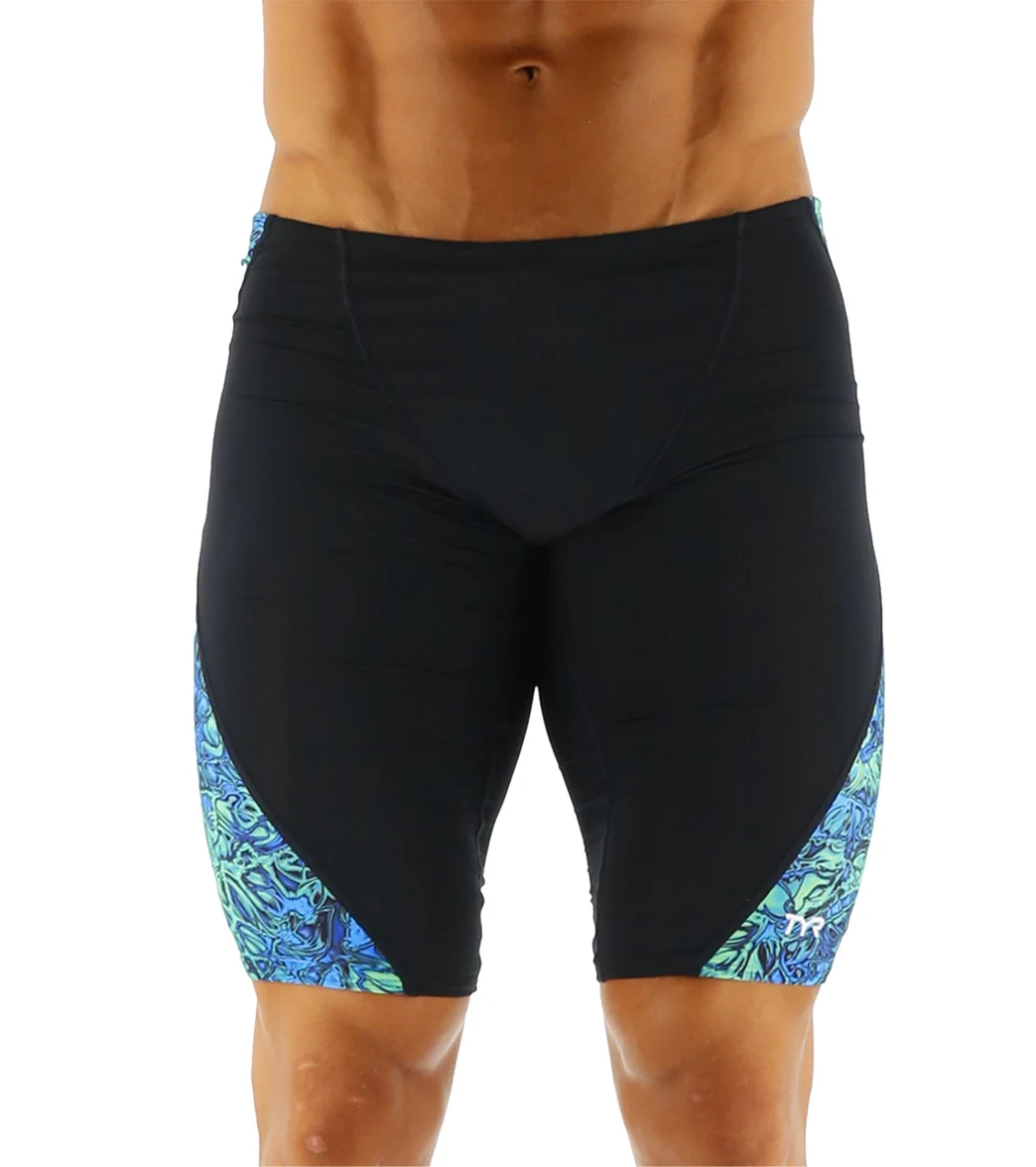 TYR Men's Nebulous Blade Splice Jammer Swimsuit - Image 6