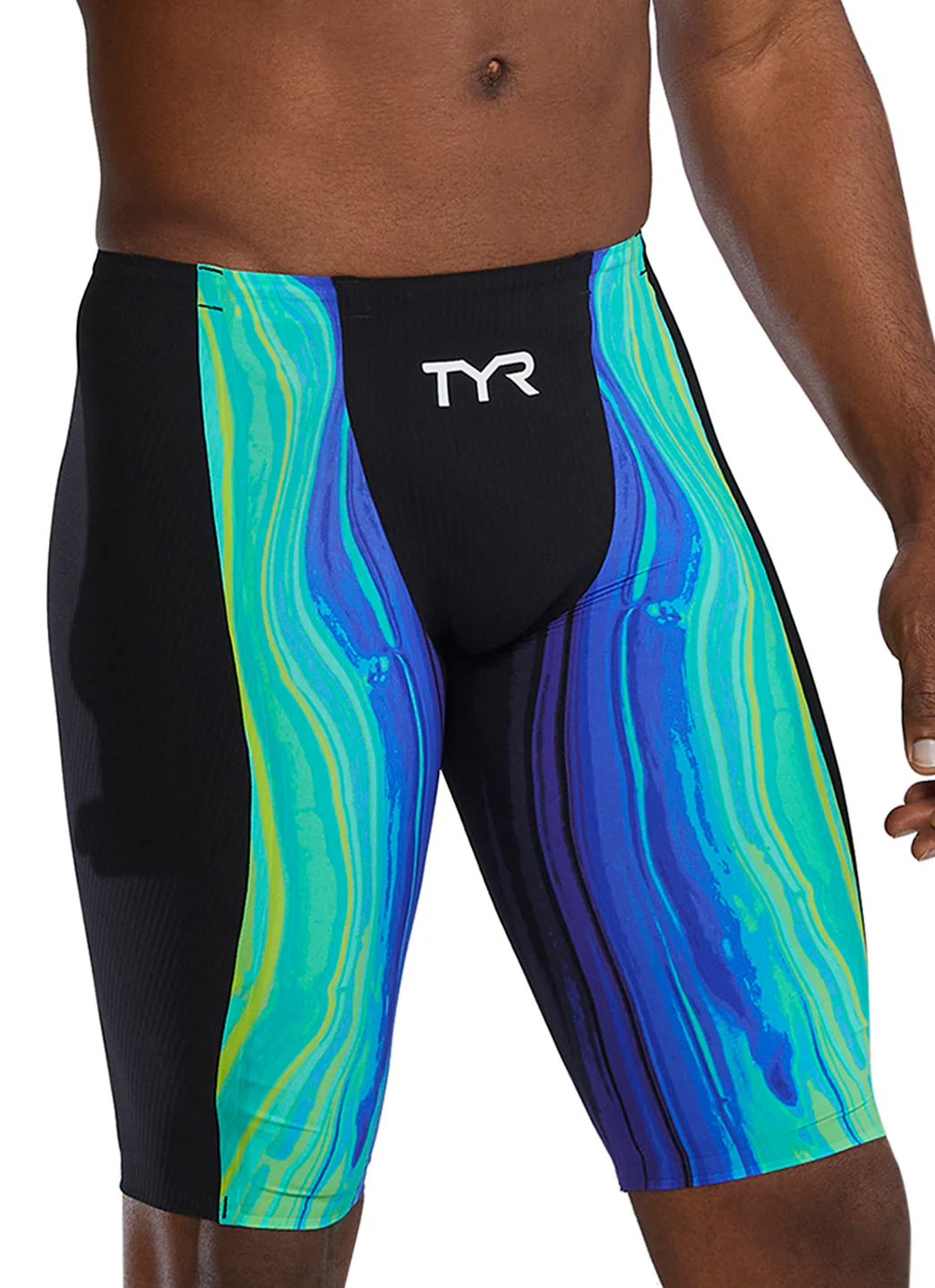 TYR Men's Shockwave Volconyx High Waist Jammer Tech Suit Swimsuit - Image 2