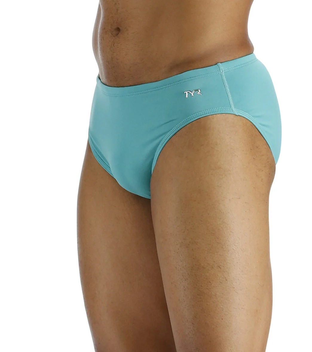 TYR Men's Solid Racer Brief Swimsuit - Image 8