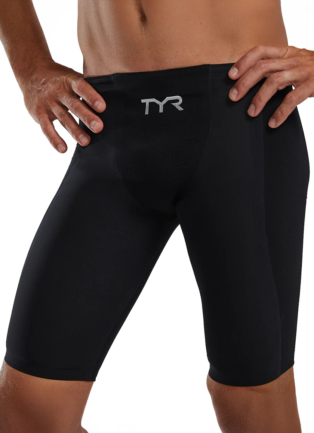 TYR Men's Solid Shockwave High Waist Jammer Tech Suit Swimsuit - Image 9