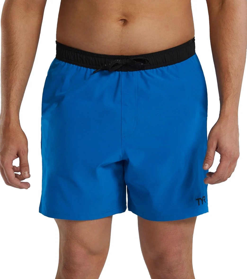 TYR Men's Solid Skua  7" Volley Swim Trunks - Image 36