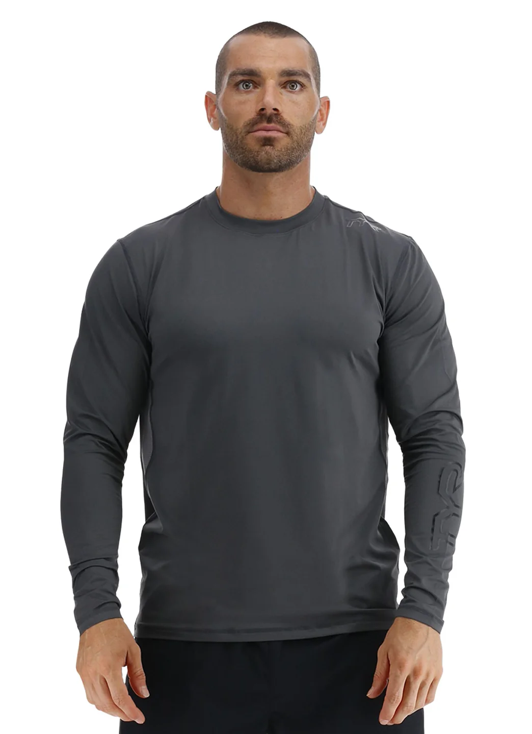TYR Men's Solid SunDefense Long Sleeve UPF 50+ Swim Shirt - Image 21