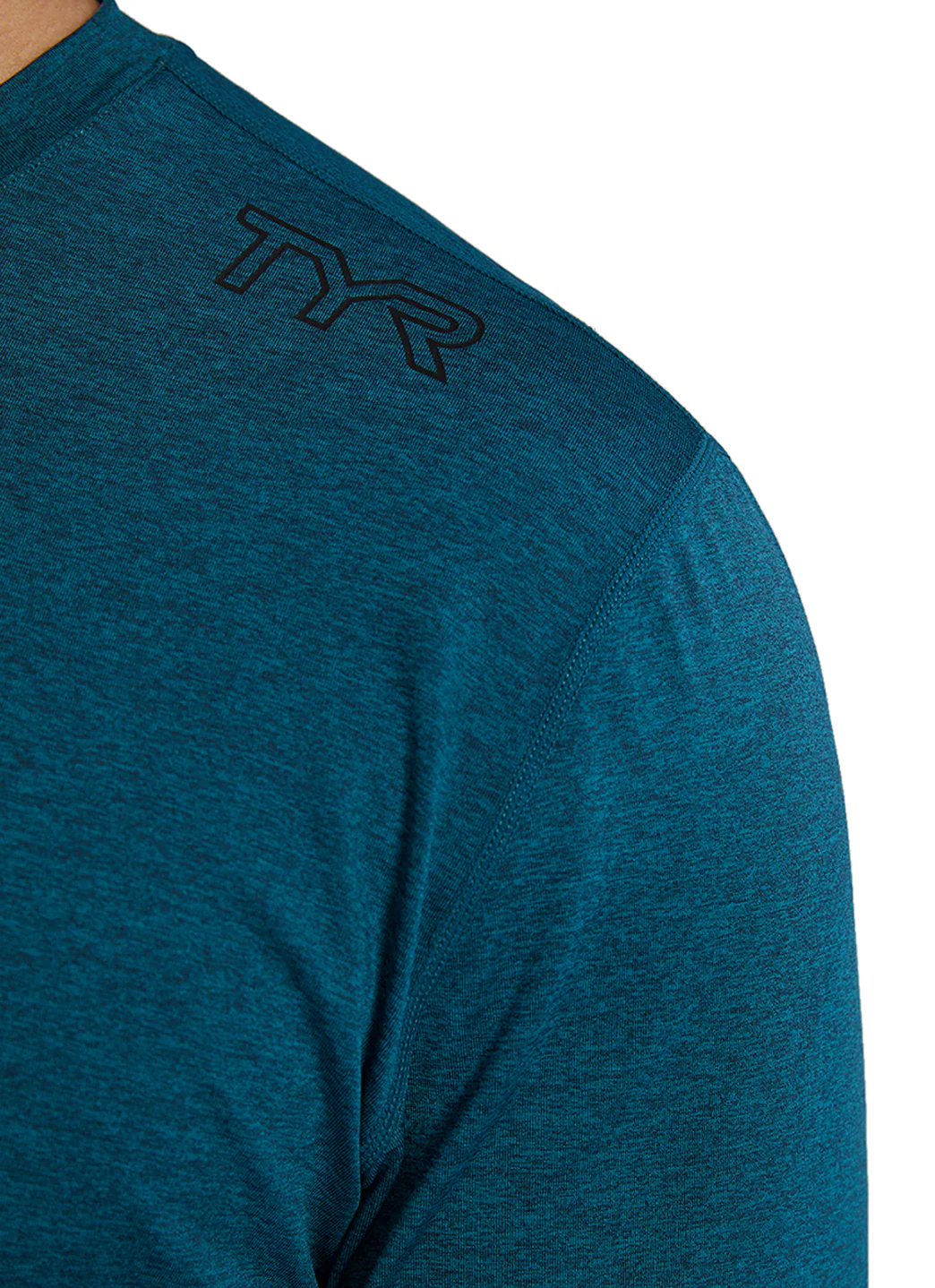 TYR Men's Solid SunDefense Long Sleeve UPF 50+ Swim Shirt - Image 7