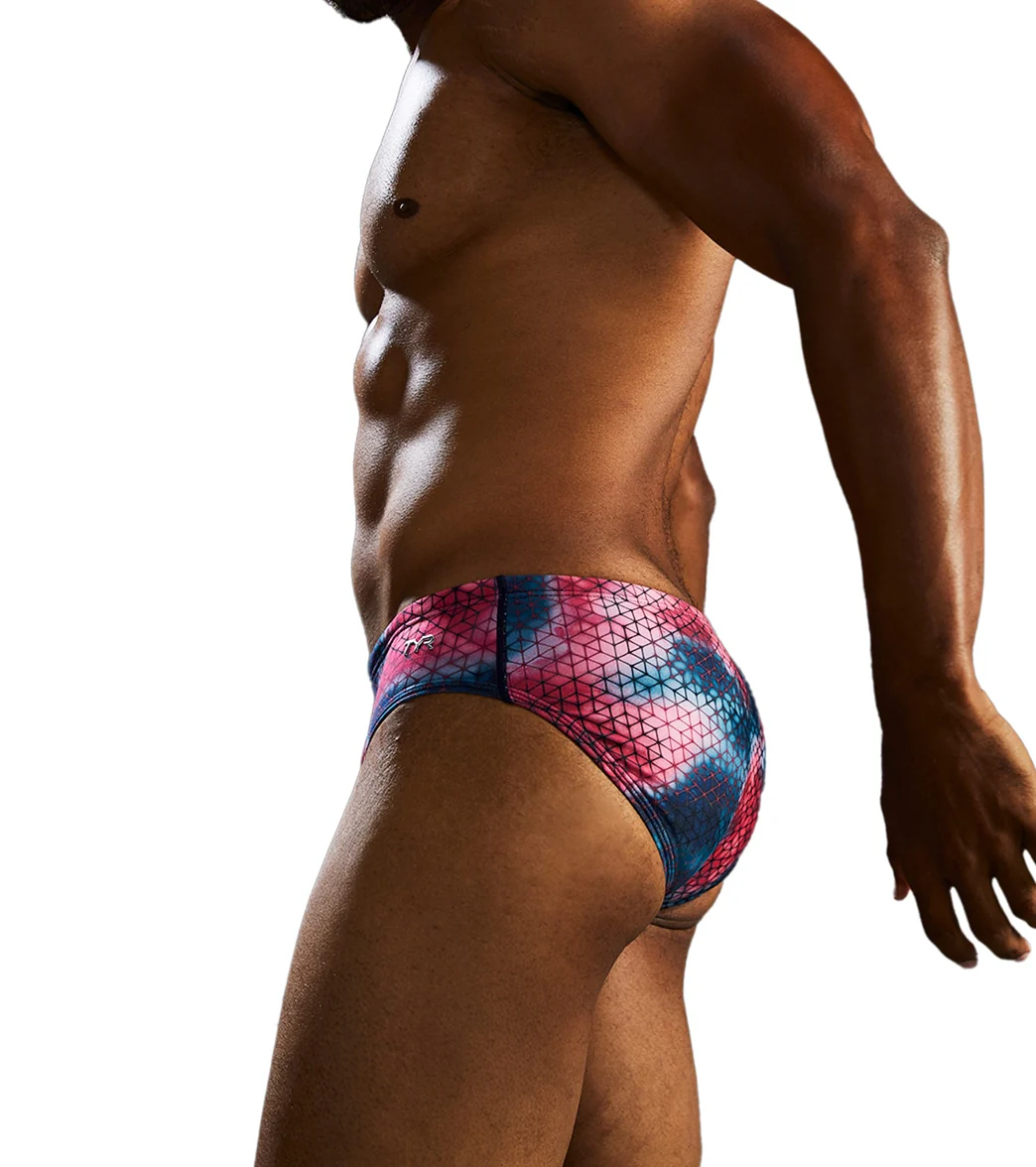 TYR Men's Starhex Racer Brief Swimsuit - Image 3