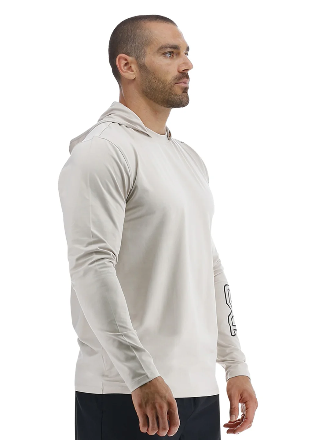 TYR Men's SunDefense Long Sleeve Hooded Swim Shirt - Image 16