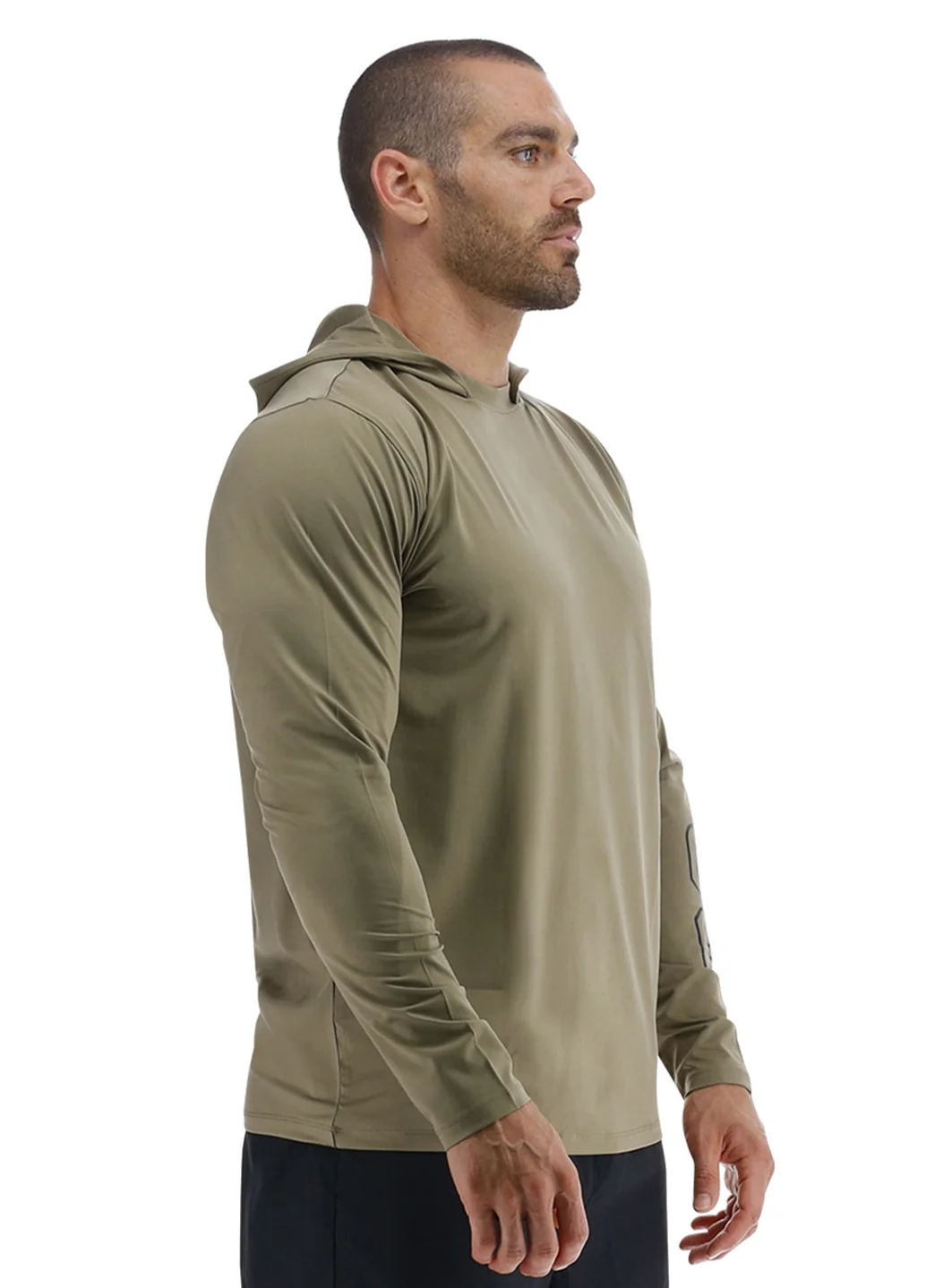 TYR Men's SunDefense Long Sleeve Hooded Swim Shirt - Image 24