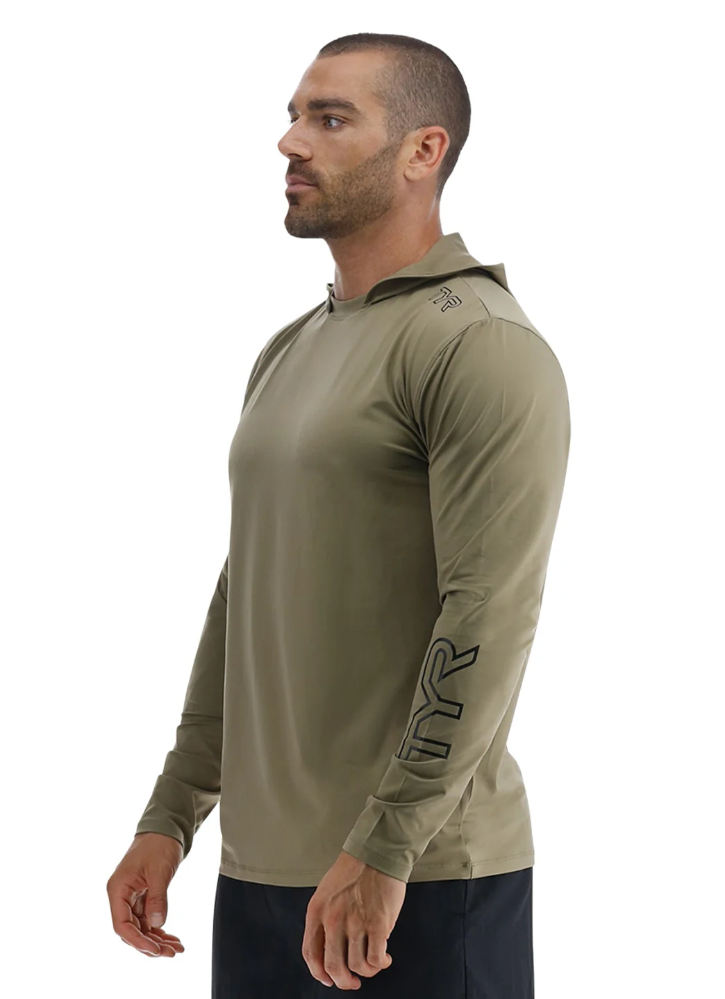 TYR Men's SunDefense Long Sleeve Hooded Swim Shirt - Image 27