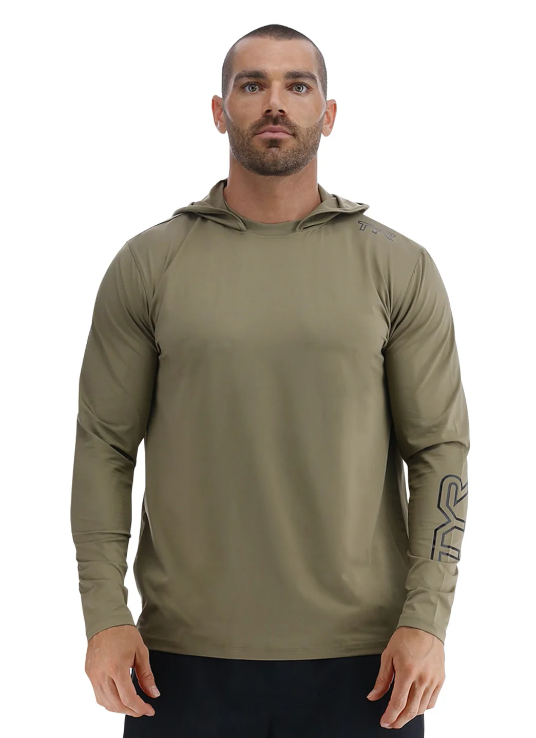 TYR Men's SunDefense Long Sleeve Hooded Swim Shirt - Image 30