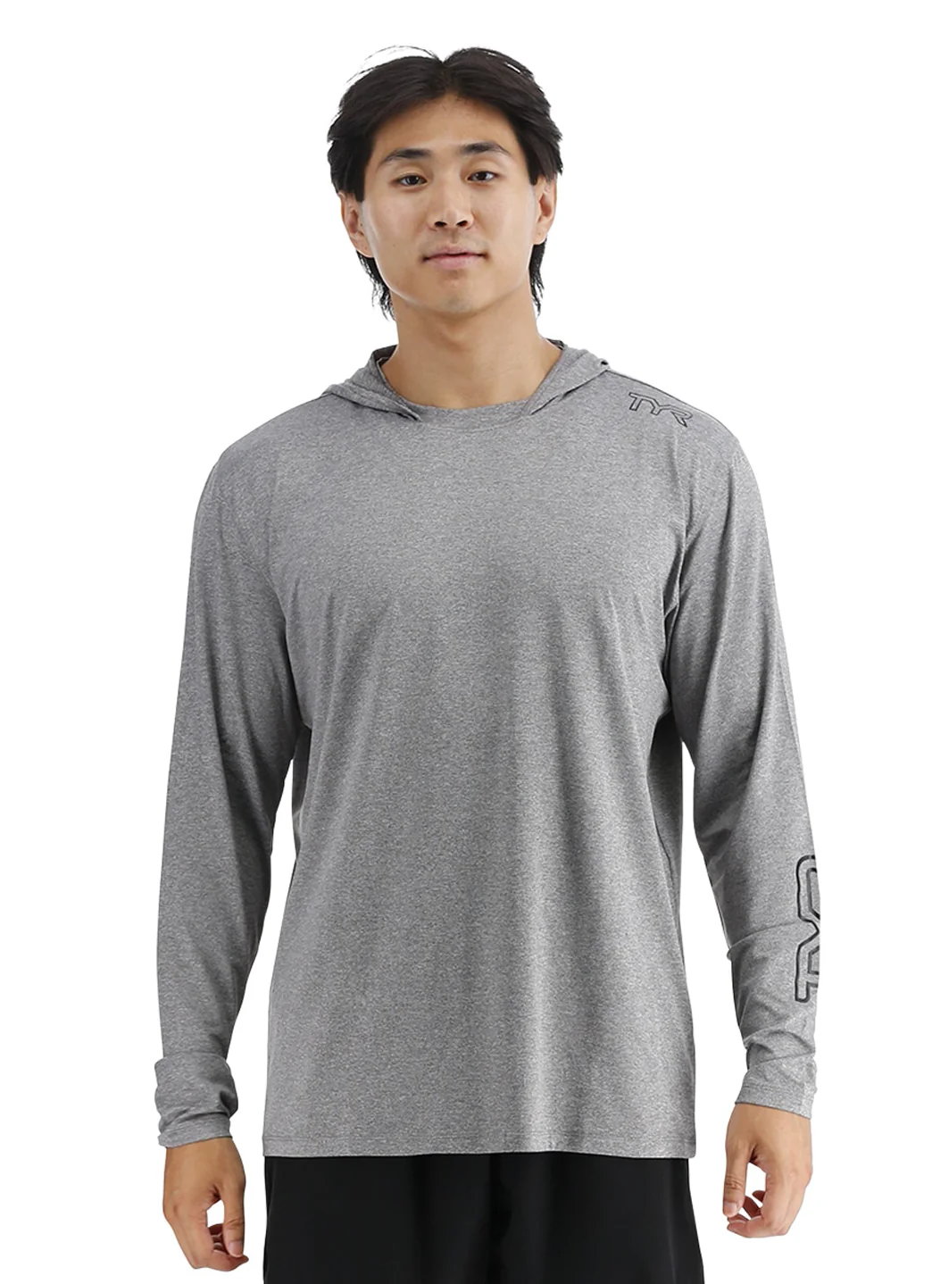 TYR Men's SunDefense Long Sleeve Hooded Swim Shirt - Image 31