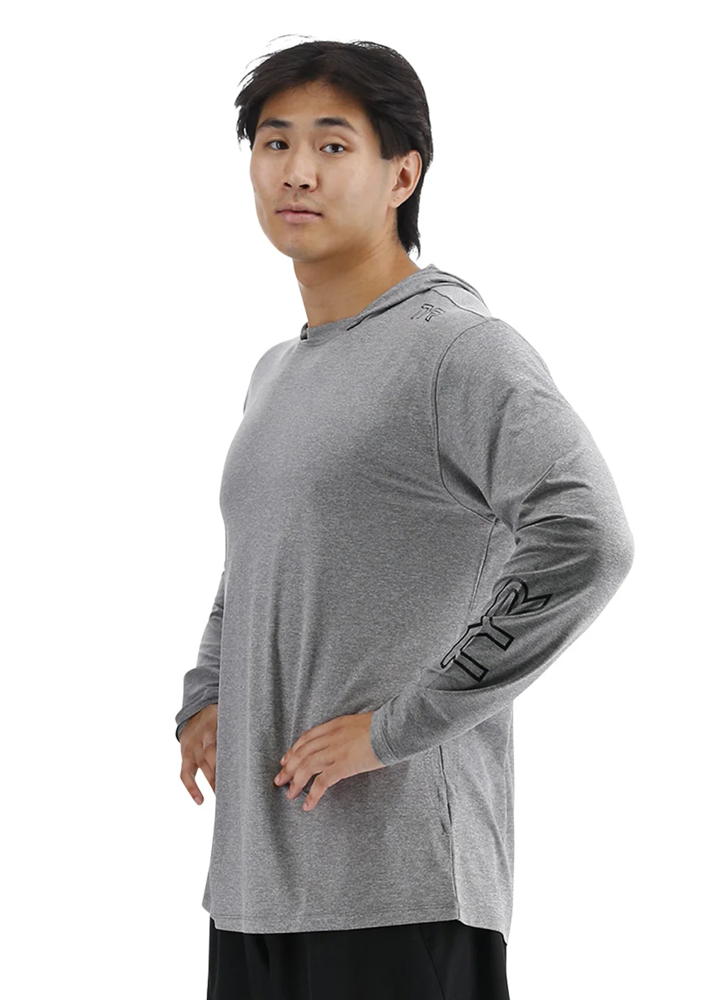 TYR Men's SunDefense Long Sleeve Hooded Swim Shirt - Image 35