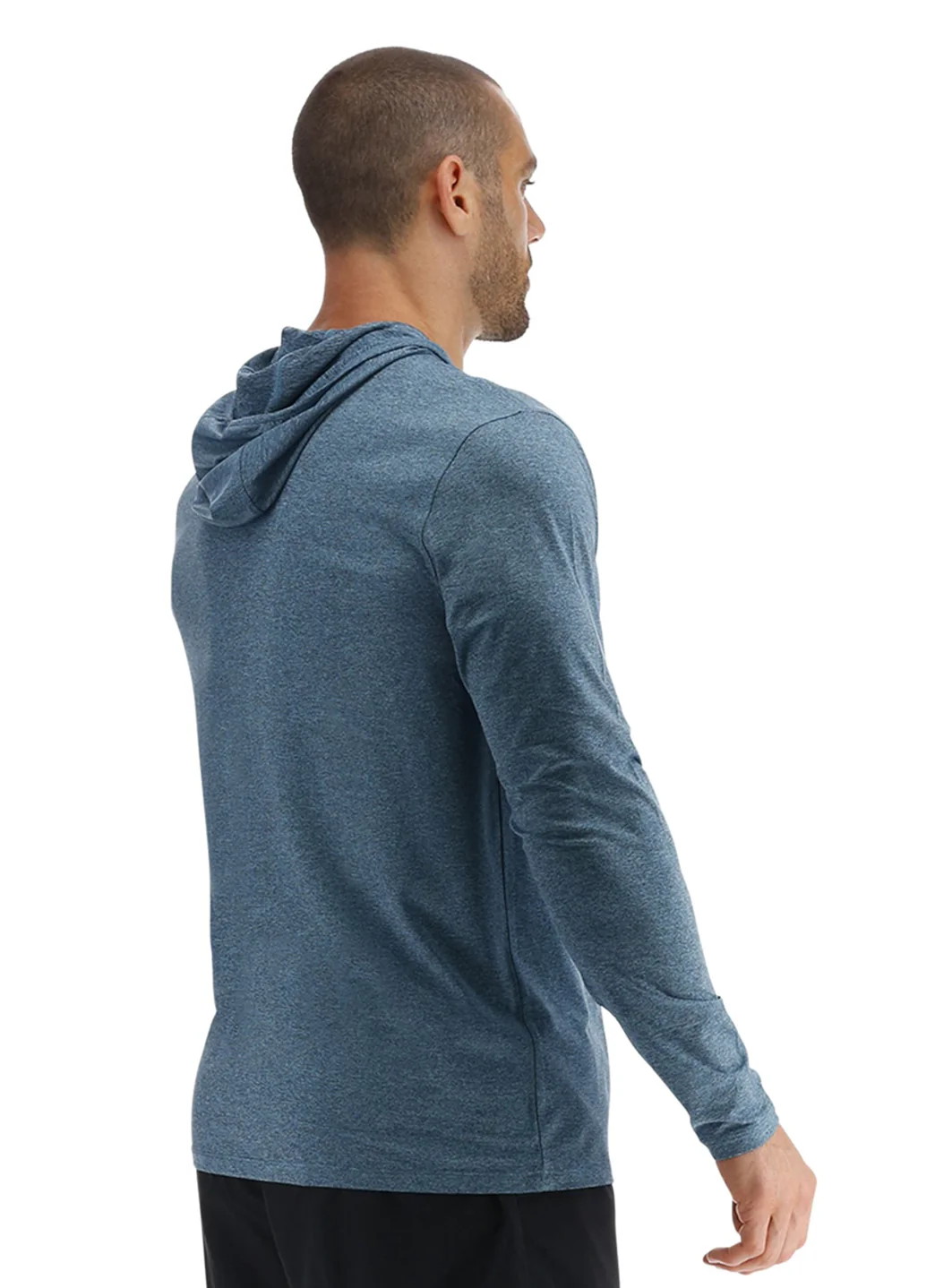 TYR Men's SunDefense Long Sleeve Hooded Swim Shirt - Image 42