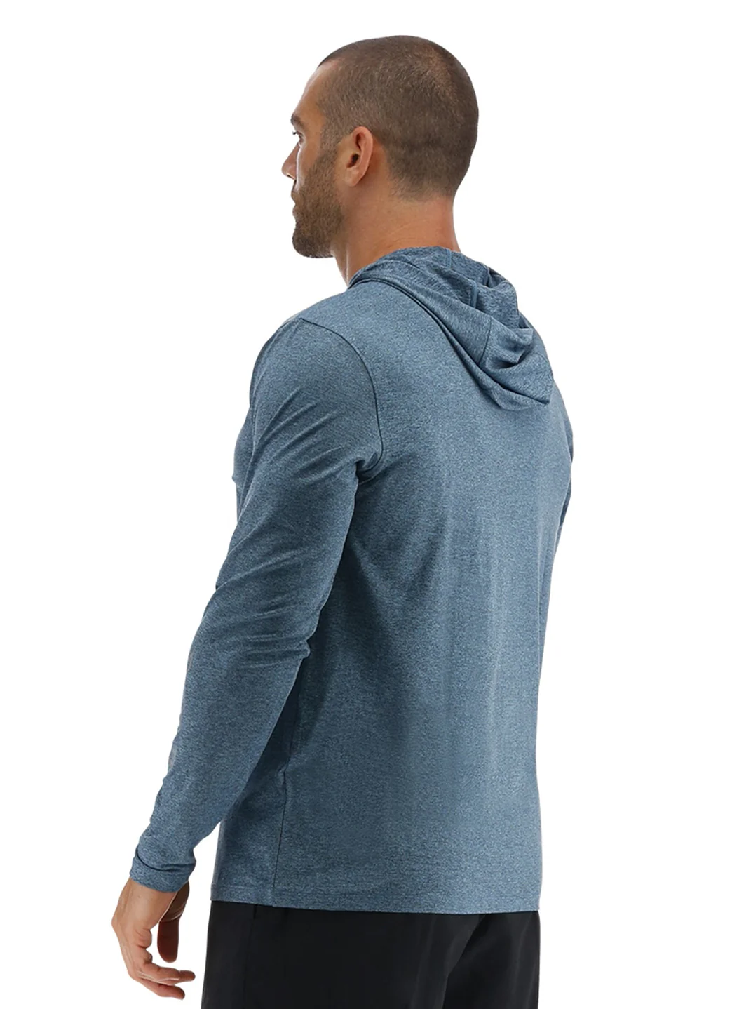 TYR Men's SunDefense Long Sleeve Hooded Swim Shirt - Image 44
