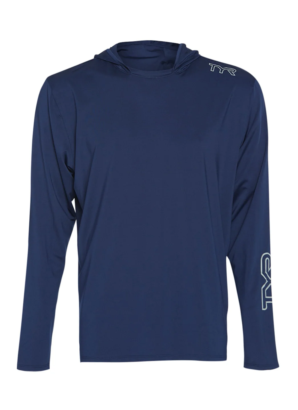 TYR Men's SunDefense Long Sleeve Hooded Swim Shirt - Image 58