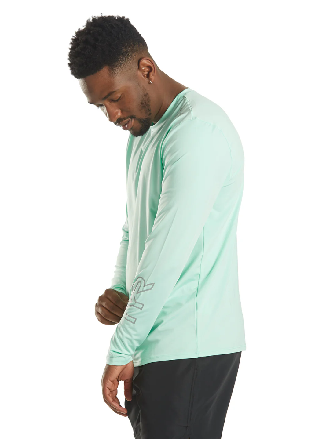 TYR Men's SunDefense Long Sleeve UPF 50+ Swim Shirt - Image 11