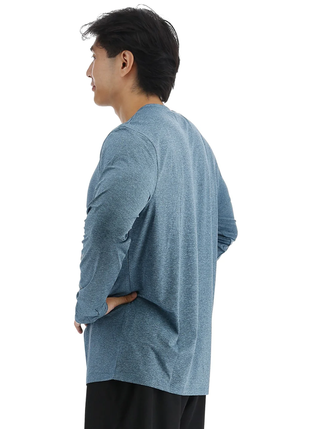 TYR Men's SunDefense Long Sleeve UPF 50+ Swim Shirt - Image 49