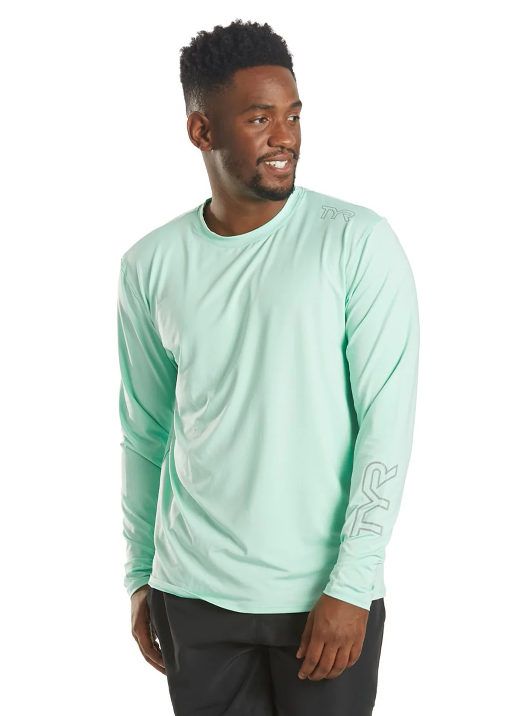 TYR Men's SunDefense Long Sleeve UPF 50+ Swim Shirt - Image 7