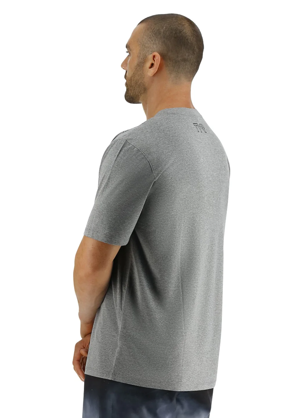 TYR Men's SunDefense Short Sleeve UPF 50+ Swim Shirt - Image 6