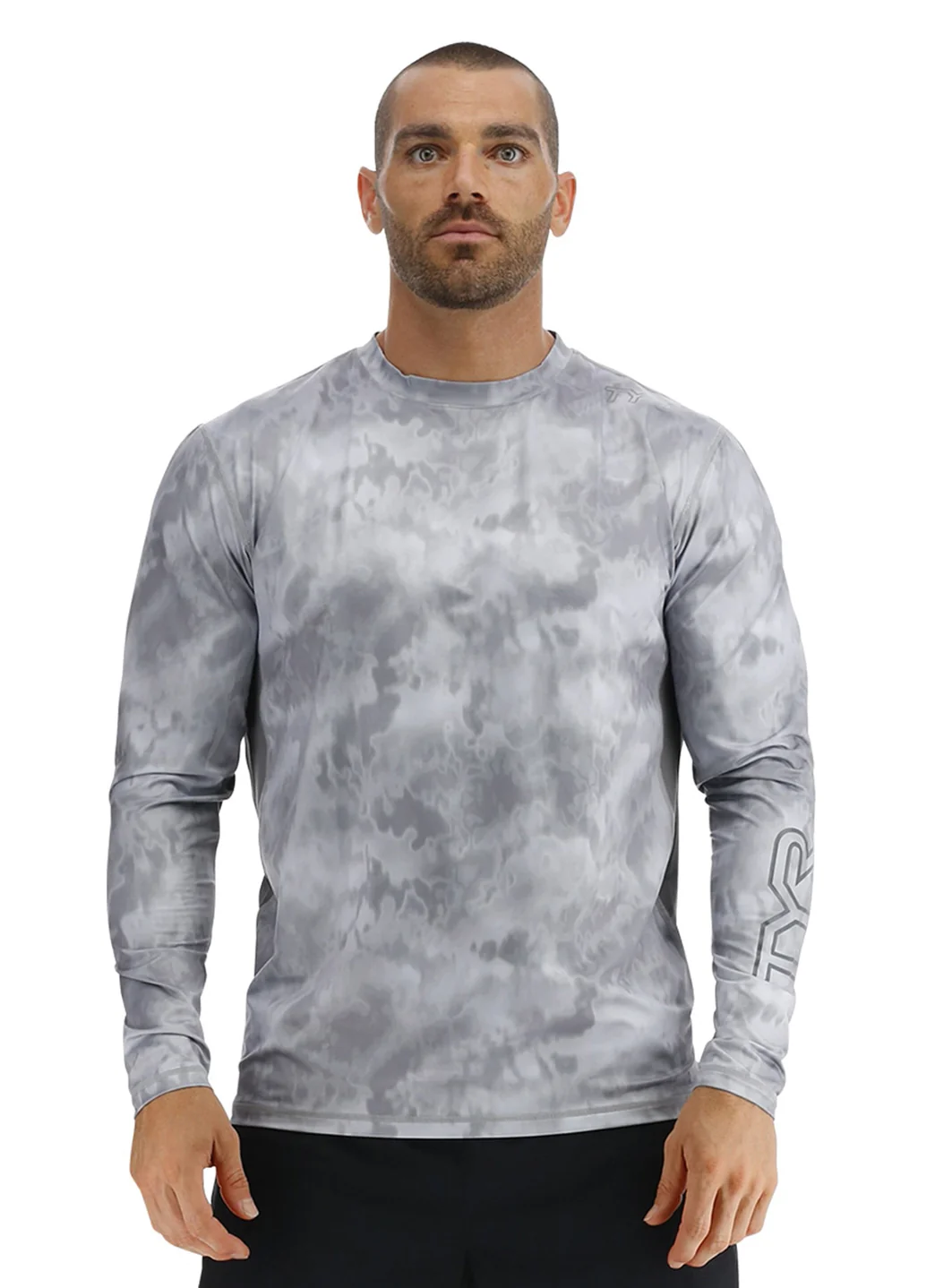 TYR Men's Turbulent SunDefense Long Sleeve UPF 50+ Swim Shirt - Image 2