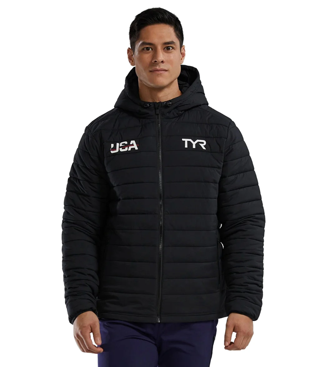 TYR Men's USA Hydrosphere Mission Puffer Jacket - Image 8