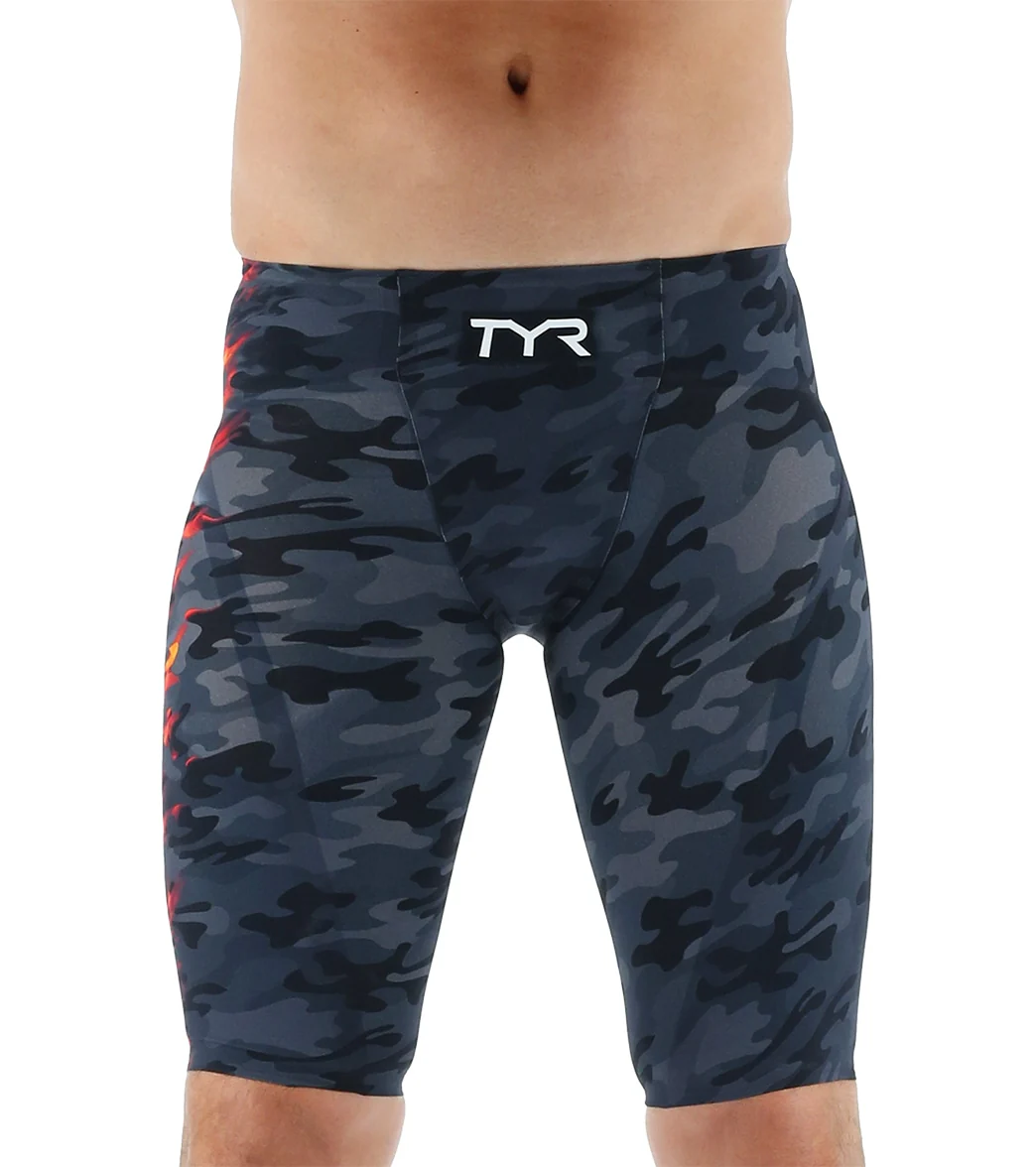 TYR Men's Venzo Camo High Waist Jammer Tech Suit Swimsuit - Image 10
