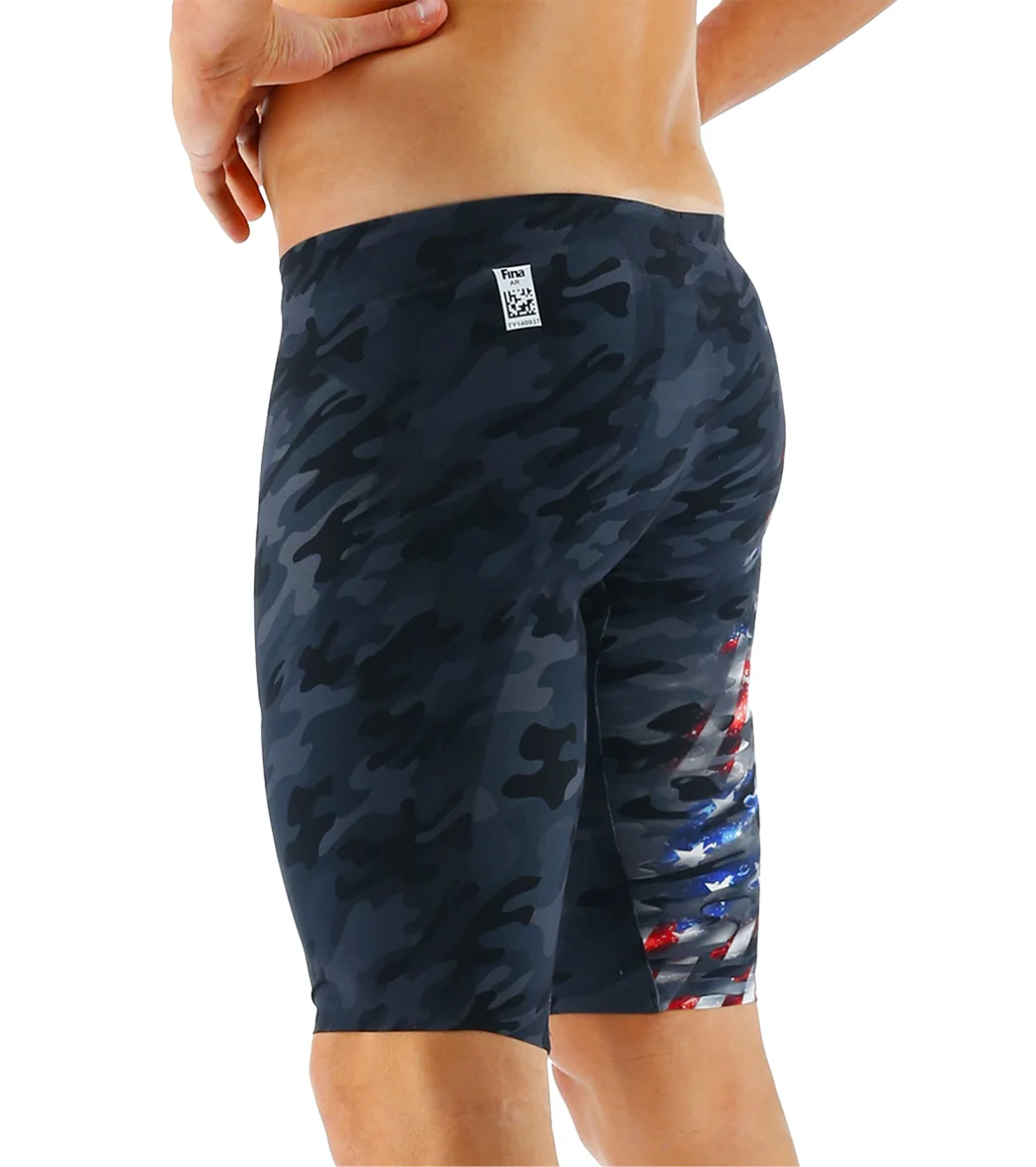 TYR Men's Venzo Camo USA Jammer Swimsuit - Image 5
