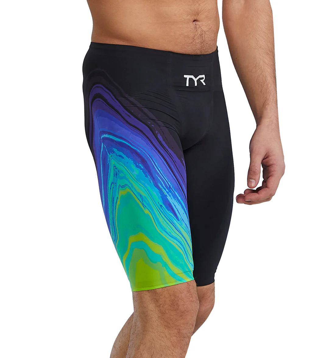 TYR Men's Venzo Volconyx High Waist Jammer Tech Suit Swimsuit - Image 3