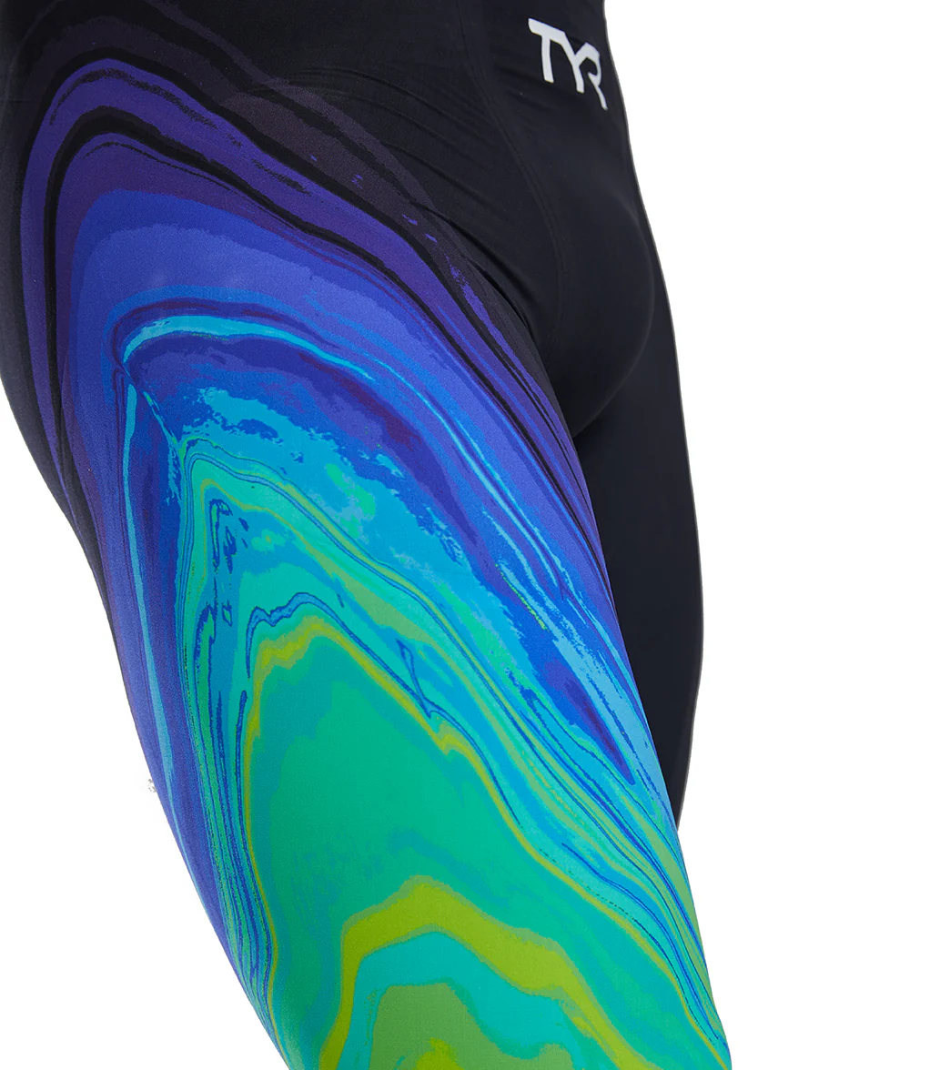 TYR Men's Venzo Volconyx High Waist Jammer Tech Suit Swimsuit - Image 6